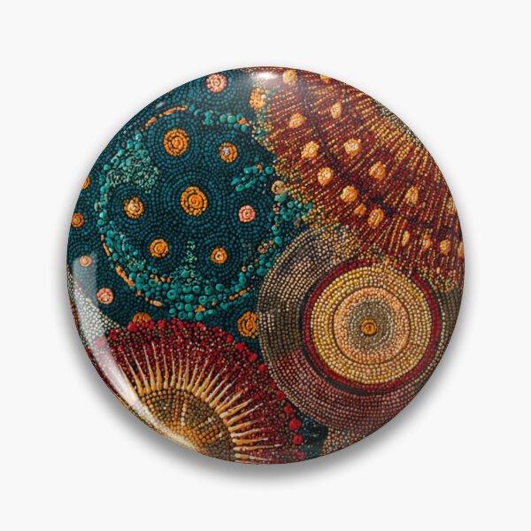 Item preview, Aboriginal Inspired Dot Art - Native Landscape designed and sold by GrinGalore.