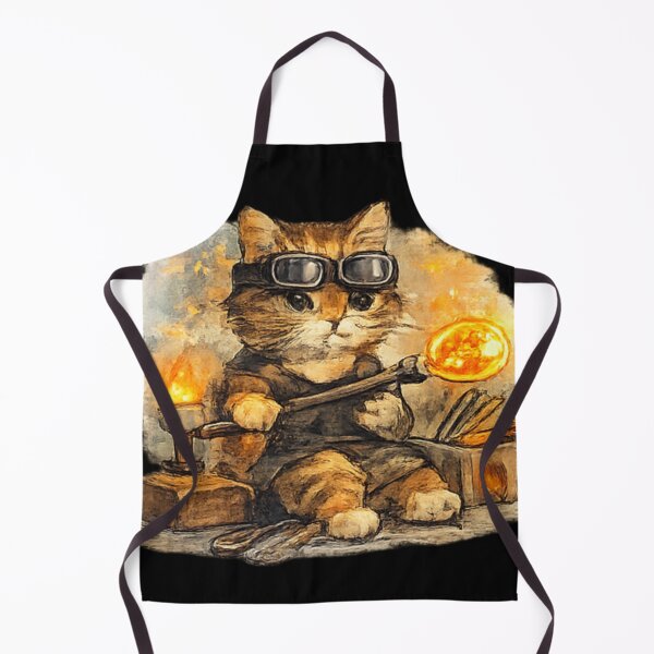 Item preview, Glass Blowing - cat glass artist designed and sold by DamioPolArt.