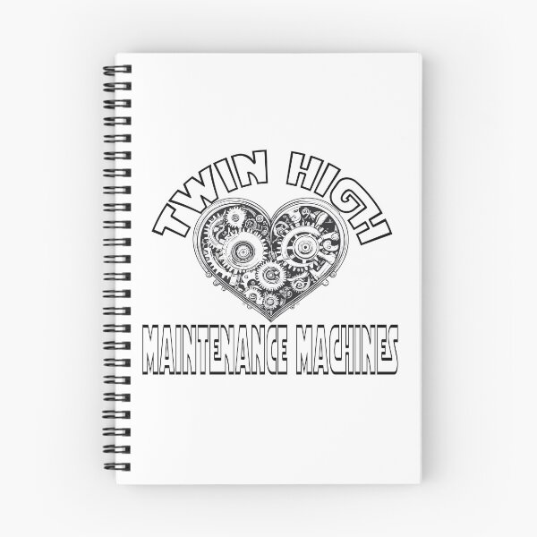 Item preview, Twin High Maintenance Machines Shirt - Steampunk Mechanical Gear Heart Graphic Black Background Streetwear designed and sold by BestChoiceService.