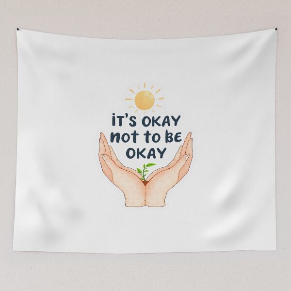 Item preview, It’s Okay Not To Be Okay Mental Health Sticker Design designed and sold by Kavya Art.