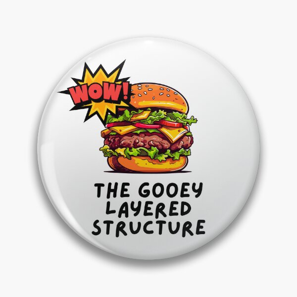 Item preview, A Hamburger is a Delicious Gooey Layered Structure. designed and sold by MPC-Mince-Pies.