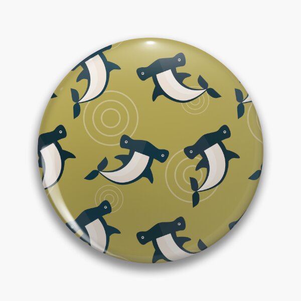 Item preview, Hammerhead sharks on green designed and sold by reneesillus.