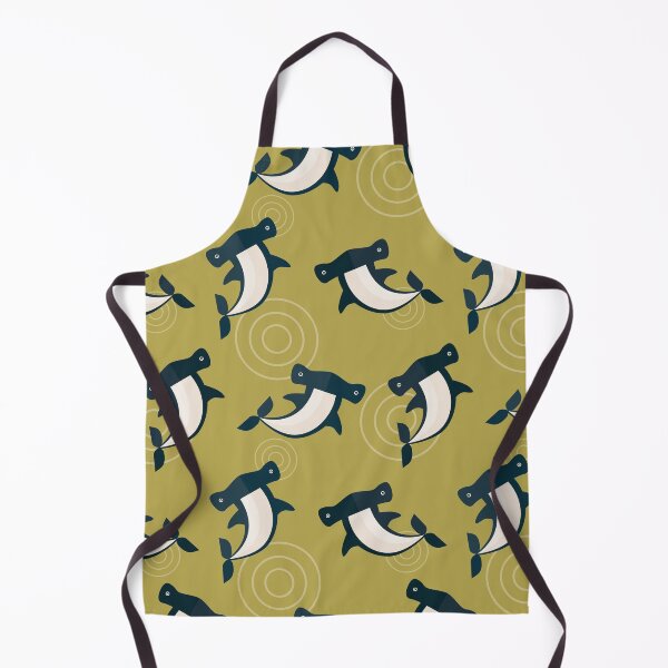 Item preview, Hammerhead sharks on green designed and sold by reneesillus.