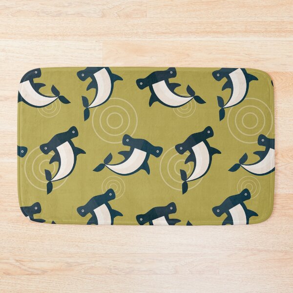 Item preview, Hammerhead sharks on green designed and sold by reneesillus.