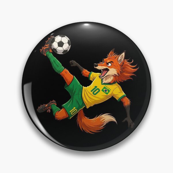 Item preview, Zorro Brasil — Mascota Fútbol Mundial 2026 Estilo Cartoon designed and sold by David Mateo ArtWorks.