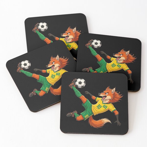 Item preview, Brazil Fox — Football World Cup 2026 Cartoon Mascot designed and sold by David Mateo ArtWorks.