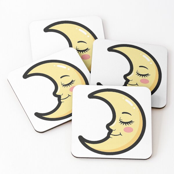 Item preview, Sleepy Crescent Moon Cute Celestial Retro Illustration designed and sold by Osmose-Studio ⭐⭐⭐⭐⭐.