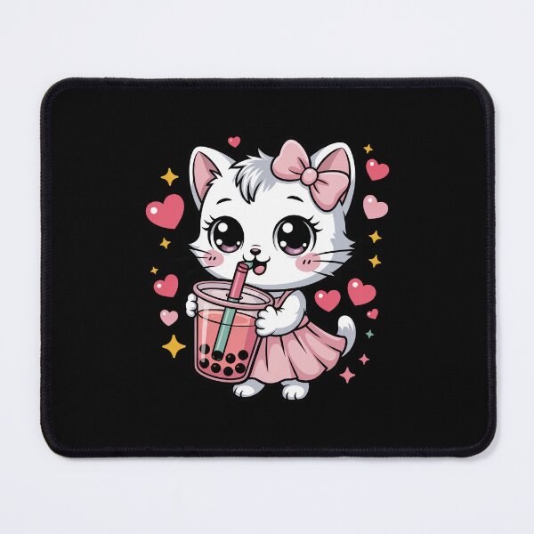 Item preview,  Kitten with a Bubble tea designed and sold by jkrphoto.