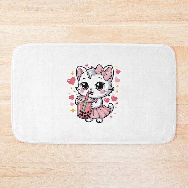 Item preview,  Kitten with a Bubble tea designed and sold by jkrphoto.