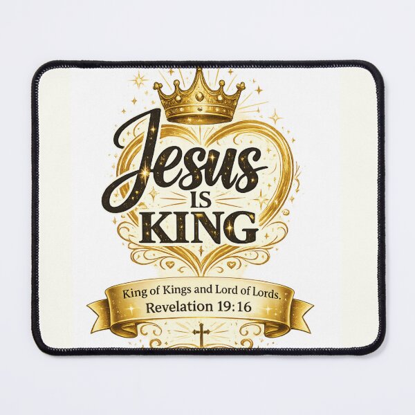 Item preview, Jesus Is King Christian Bible Verse Design designed and sold by Jesusloverbrand.