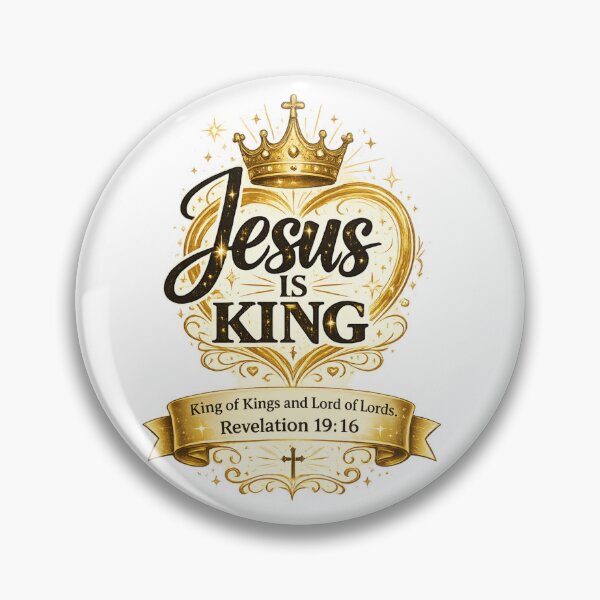 Item preview, Jesus Is King Christian Bible Verse Design designed and sold by Jesusloverbrand.
