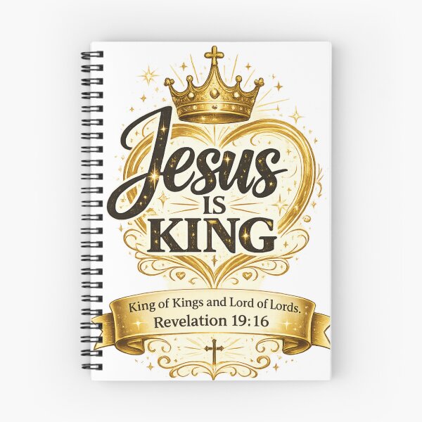 Item preview, Jesus Is King Christian Bible Verse Design designed and sold by Jesusloverbrand.