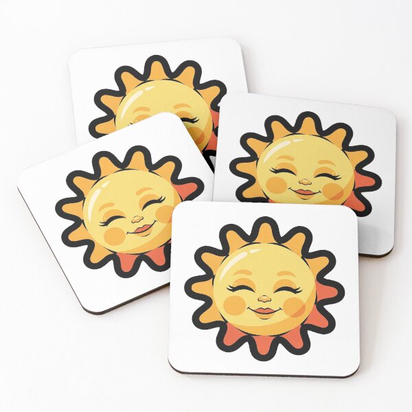 Item preview, Gentle Sun Face Cute Celestial Positive Retro Illustration designed and sold by Osmose-Studio ⭐⭐⭐⭐⭐.