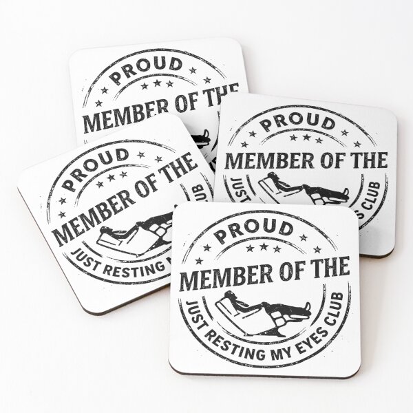 Item preview, proud member of the fust resting my eyes club father's day  designed and sold by CAnastazyshop.