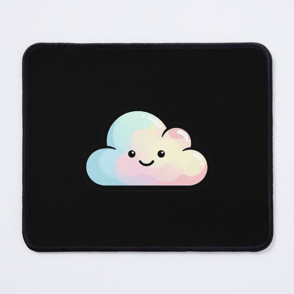 Item preview, Smiling Cloud Cute Pastel Rainbow Kawaii Illustration designed and sold by Osmose-Studio ⭐⭐⭐⭐⭐.