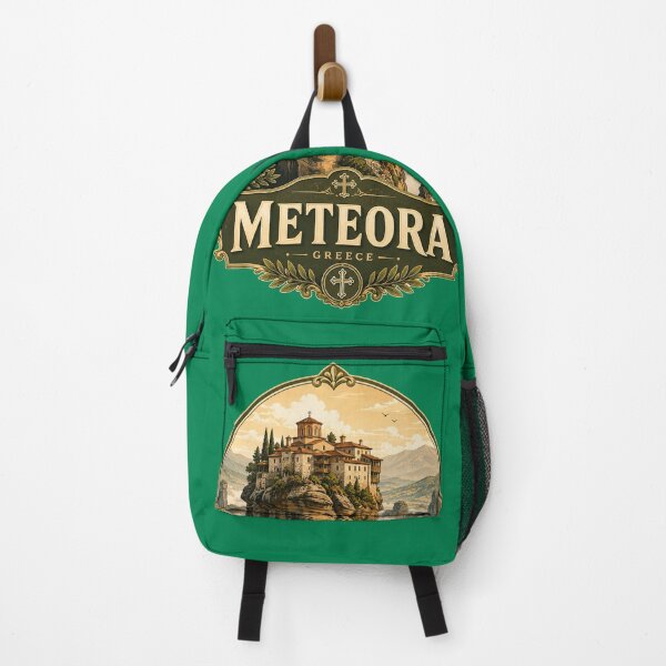 Item preview, Meteora Monastery Greece Cliff Travel Design designed and sold by ArtsyExplorer.
