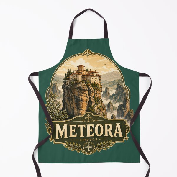 Item preview, Meteora Monastery Greece Cliff Travel Design designed and sold by ArtsyExplorer.