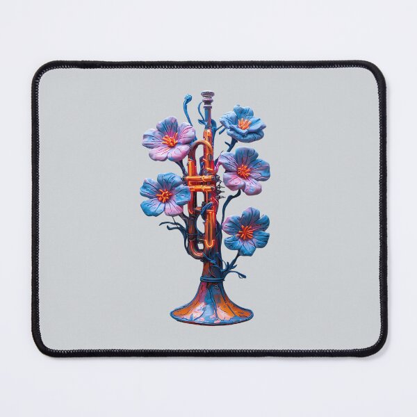 Item preview, Neon Trumpet in Bloom - World Music Day designed and sold by Art-Arcade6.