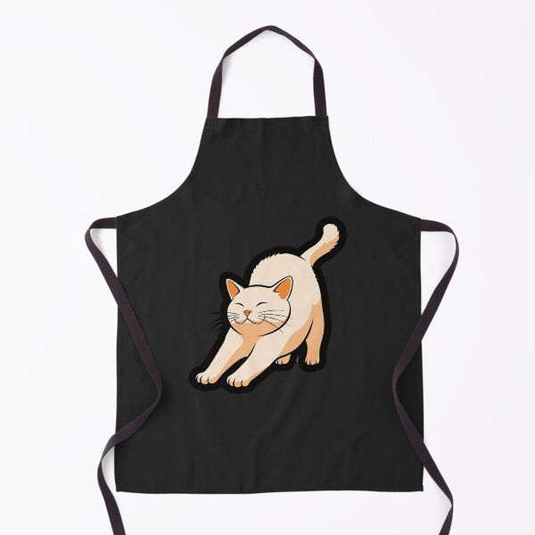 Item preview, Peaceful Cat Stretch Cute Cozy Feline Illustration designed and sold by Osmose-Studio ⭐⭐⭐⭐⭐.