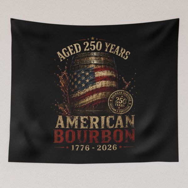 Item preview, Retro Bourbon Built America Patriotic Whiskey 250 Years designed and sold by Fereskabilon.