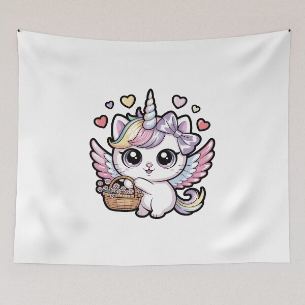 Item preview, Adorable Winged Unicorn Kitty designed and sold by jkrphoto.