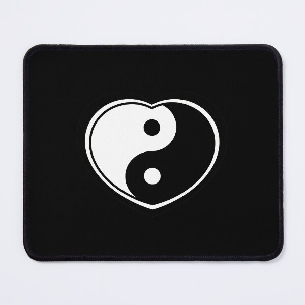 Item preview, Balanced Yin Yang Heart Minimalist Harmony Illustration designed and sold by Osmose-Studio ⭐⭐⭐⭐⭐.