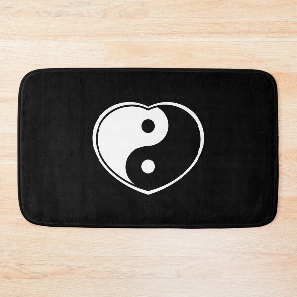 Item preview, Balanced Yin Yang Heart Minimalist Harmony Illustration designed and sold by Osmose-Studio ⭐⭐⭐⭐⭐.