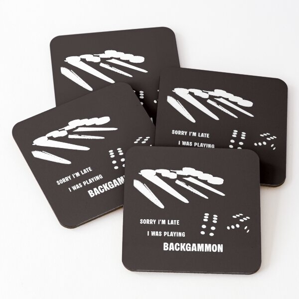 Item preview, Sorry I'm late I was playing Backgammon designed and sold by bravoalpha.