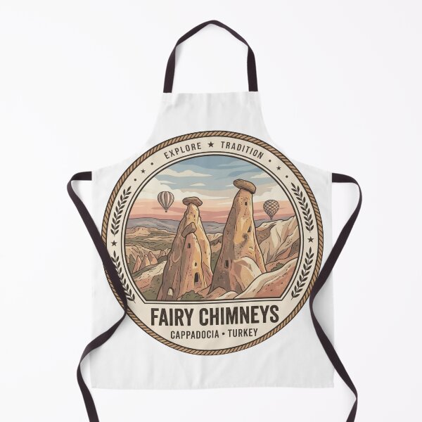 Item preview, Cappadocia Fairy Chimneys Minimal Balloon Art designed and sold by ArtsyExplorer.