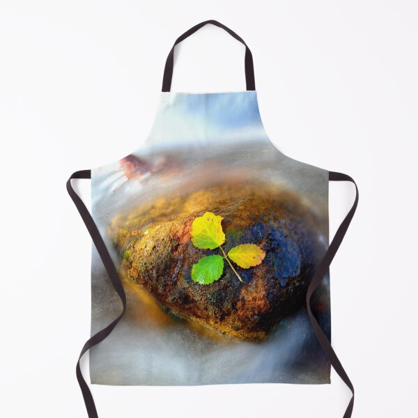 Item preview, Autumn Leaves on River Stone designed and sold by onubi.
