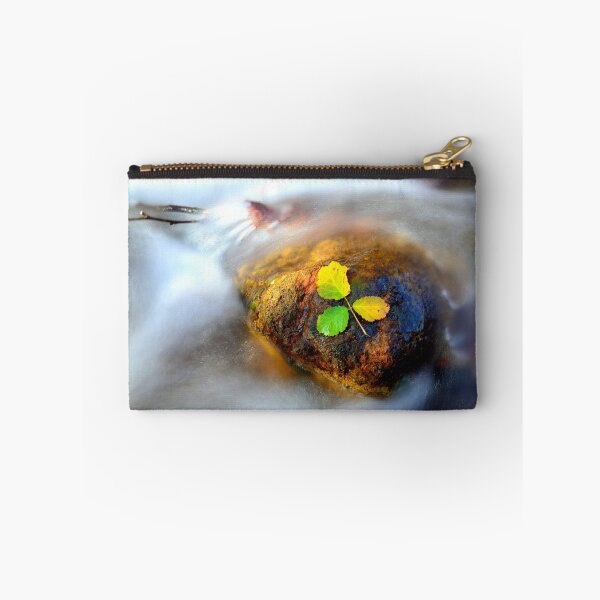 Item preview, Autumn Leaves on River Stone designed and sold by onubi.