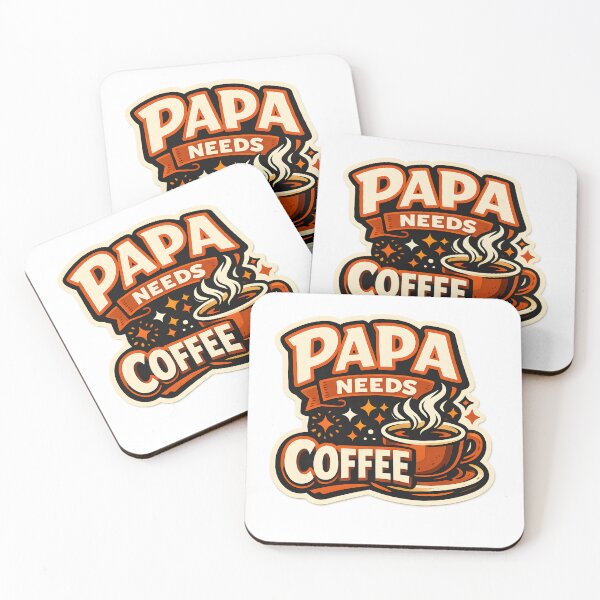 Item preview, Papa Needs Coffee Funny Retro Dad  Fathers Day Coffee Lover T-Shirt designed and sold by VaultVibes.