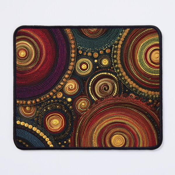 Item preview, Aboriginal Inspired Dot Art - Australian Floral Native Landscape designed and sold by GrinGalore.