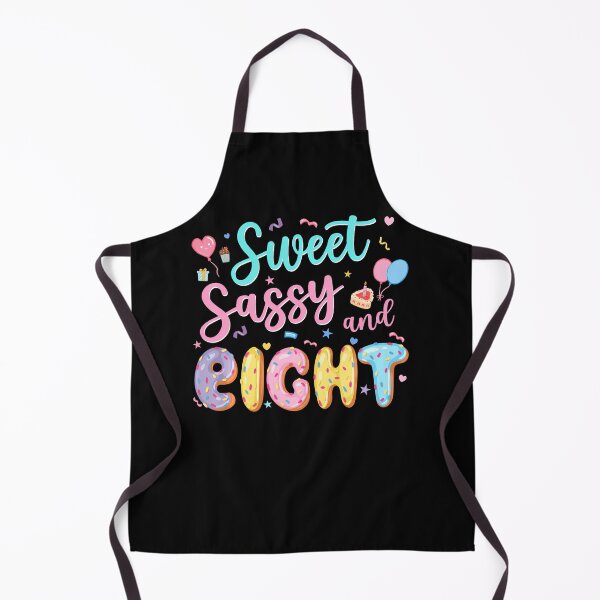 Item preview, 8Th Birthday Girl Sweet Sassy And Eight Donut 8 Year Old Kid designed and sold by Fereskabilon.