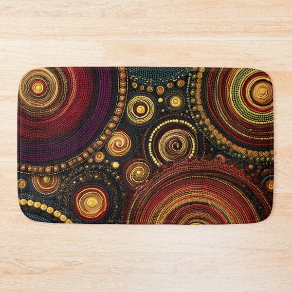 Item preview, Aboriginal Inspired Dot Art - Australian Floral Native Landscape designed and sold by GrinGalore.