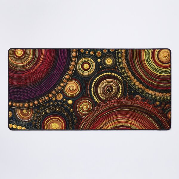 Item preview, Aboriginal Inspired Dot Art - Australian Floral Native Landscape designed and sold by GrinGalore.