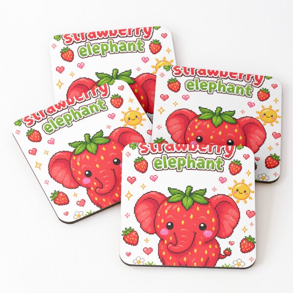 Item preview, Strawberry Elephant Brainrot Summer designed and sold by Dreamsinpastel.
