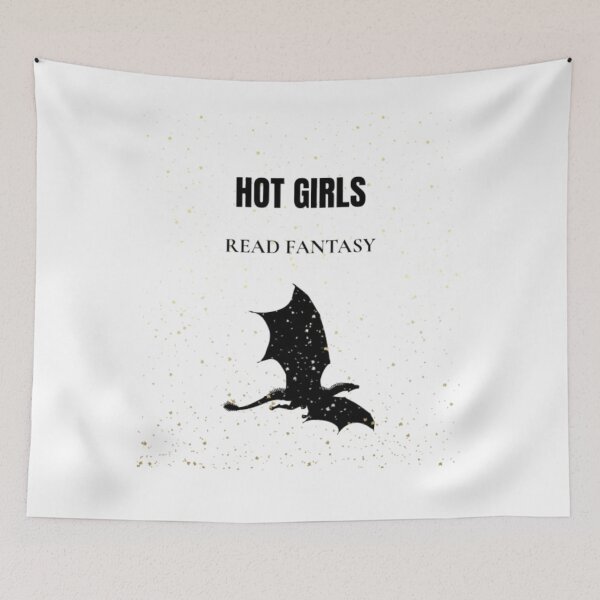 Item preview, Hot Girls Read Fantasy Booktok Fantasy Romance Design designed and sold by BookedAndDesign.