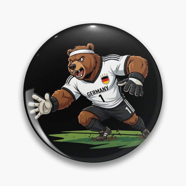 Item preview, Germany Bear Goalkeeper — Football World Cup 2026 Cartoon Mascot designed and sold by David Mateo ArtWorks.