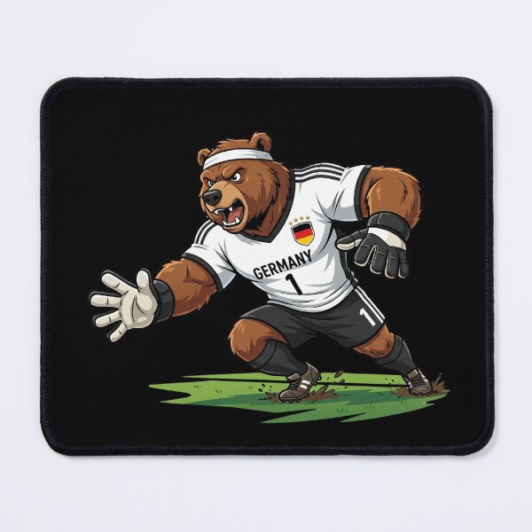 Item preview, Germany Bear Goalkeeper — Football World Cup 2026 Cartoon Mascot designed and sold by David Mateo ArtWorks.