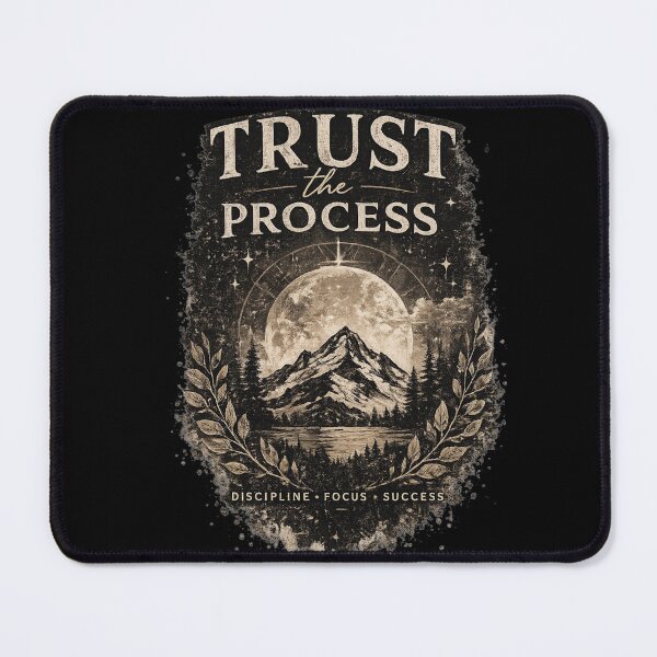 Item preview, Trust The Process Mountain Art designed and sold by Nexoria Studio.
