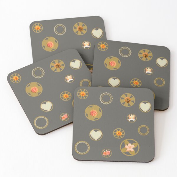 Item preview, Retro Floral Pattern Cute Autumn Flowers Art designed and sold by PaniKulka.