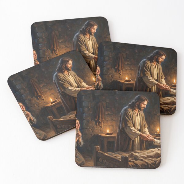Item preview, Jesus Raising Jairus Daughter Painting designed and sold by RRRShop.