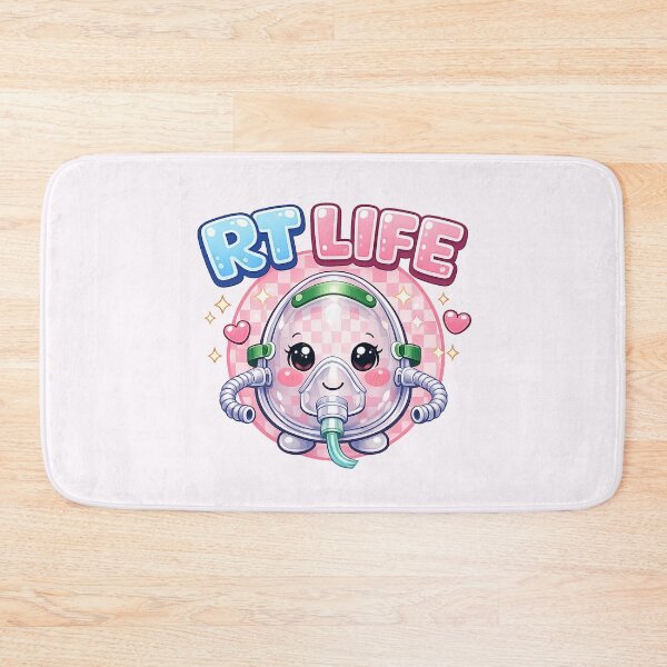 Item preview, RT LIFE Kawaii Oxygen Mask Sticker O’Clock – Cute Respiratory Therapist Clock Design designed and sold by ClinicalHubs.