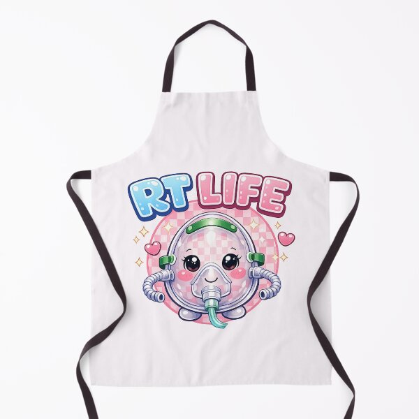 Item preview, RT LIFE Kawaii Oxygen Mask Sticker O’Clock – Cute Respiratory Therapist Clock Design designed and sold by ClinicalHubs.