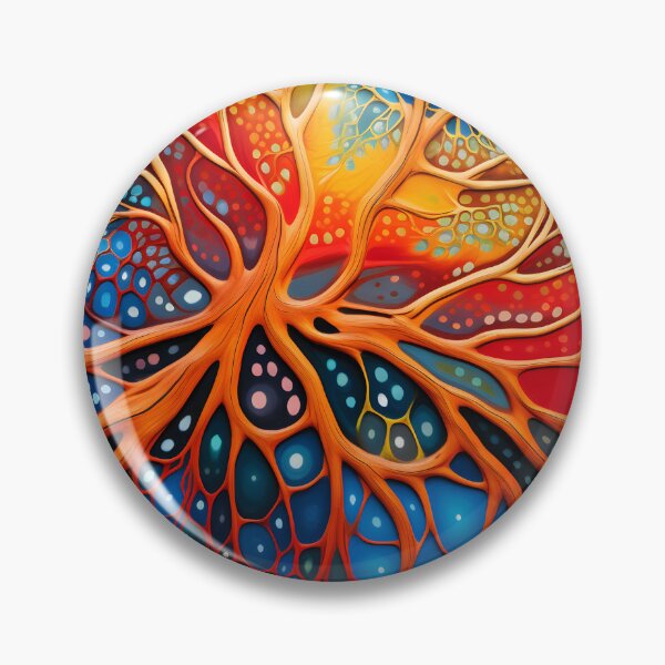 Item preview, Aboriginal Inspired Dot Art - Comprehensive Lava Tree designed and sold by GrinGalore.