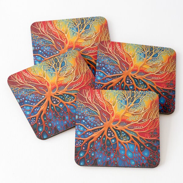 Item preview, Aboriginal Inspired Dot Art - Comprehensive Lava Tree designed and sold by GrinGalore.