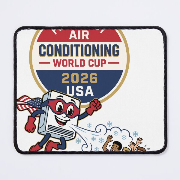 Item preview, Powered by Air Conditioning — World Cup 2026 Badge V1 designed and sold by 1RSN.