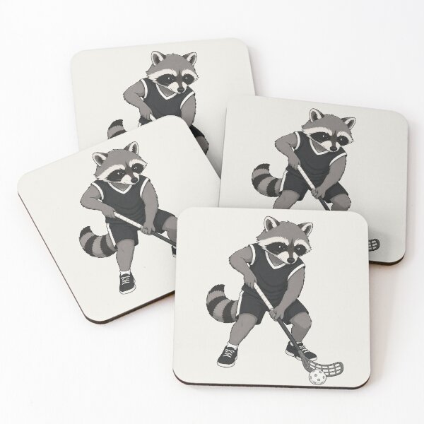 Item preview, Raccoon Floorball Stickhandling designed and sold by Ombrya.