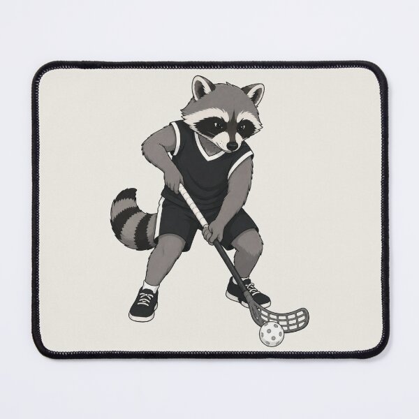 Item preview, Raccoon Floorball Stickhandling designed and sold by Ombrya.